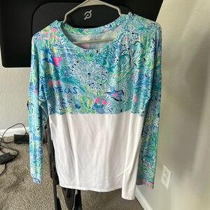 Lilly Pulitzer Finn top in Lilly loves Texas size S